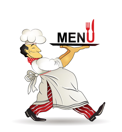 free vector Restaurant menu chef pattern vector